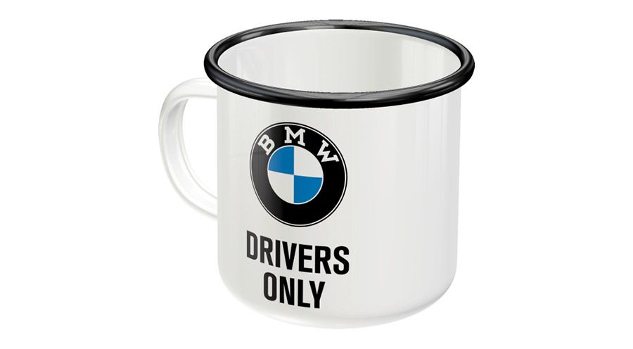 BMW Ältere Modelle ab Baujahr '69 Emaille-Becher BMW Drivers Only