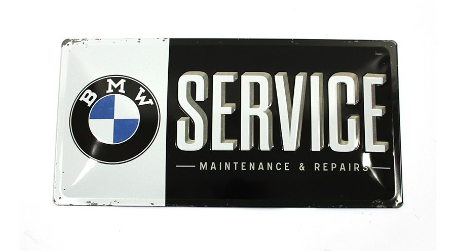 BMW R nine T Blechschild BMW - Service