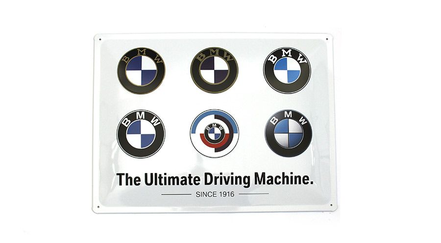 BMW K1600GT & K1600GTL Blechschild BMW - Logo Evolution