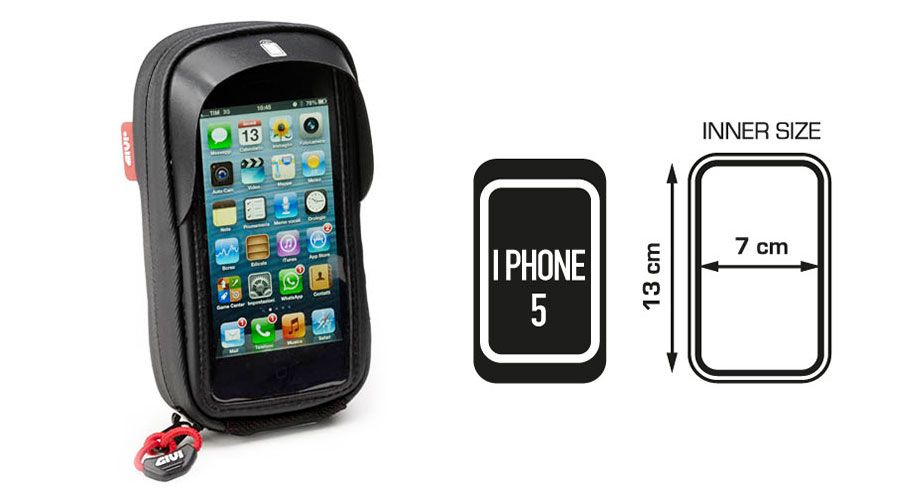BMW R 1200 RT, LC (2014-2018) GPS Tasche für iPhone4, 4S, iPhone5 und 5S