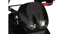 Carbon Stirnabdeckung f�rs Motorrad