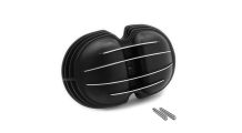  BMW R 100 Modelle Ventildeckel schwarz mit polierten Rippen, 4 Rippen