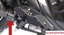  BMW R1300R Carbon Auspuffhitzeschutz unten