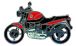 BMW R850R, R1100R, R1150R & Rockster Pin R 1100 R (rot)