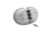 BMW R 100 Modelle Ventildeckel Klassische Optik mit polierten Rippen, 4 Rippen