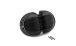 BMW R 100 Modelle Ventildeckel schwarz mit polierten Kanten, 4 Rippen