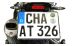 BMW G650Xchallenge, G650Xmoto, G650Xcountry Kennzeichenhalter Edelstahl verstellbar