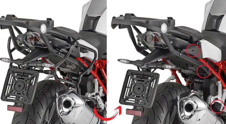 BMW R 1200 R, LC (2015-2018) Seitenkofferhalterung