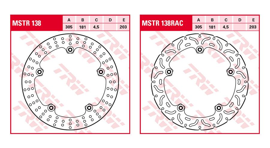 BMW R1200GS (04-12), R1200GS Adv (05-13) & HP2 Bremsscheiben vorne Rivet Pack