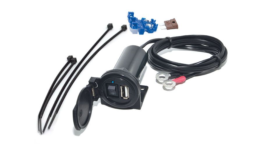 USB-Winkel-Adapter für Motorradsteckdose für BMW C 600 Sport um