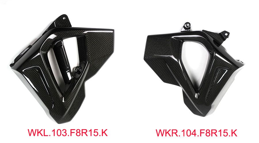 BMW F800R Carbon Kühlerverkleidung