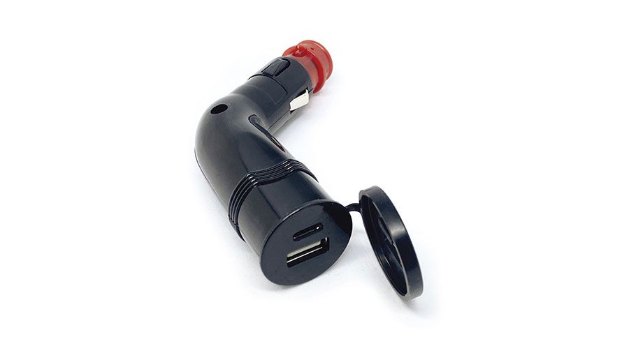 USB-Winkel-Adapter für Motorradsteckdose für BMW R 80 Modelle