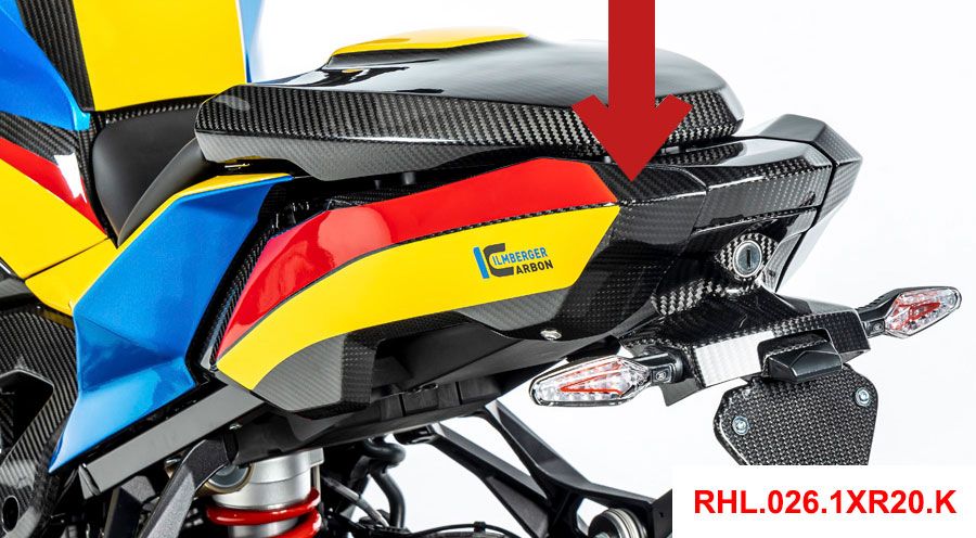 BMW S 1000 XR (2020- ) Carbon Heckrahmencover (geschlossene Version)