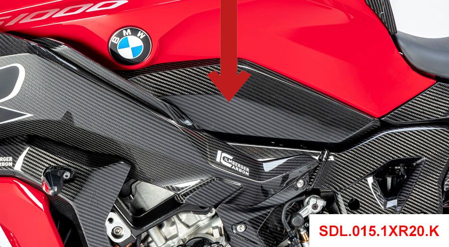 BMW S 1000 XR (2020- ) Seitendeckel am Tank
