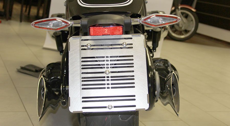 BMW R 18 Kennzeichenhalter Edelstahl verstellbar