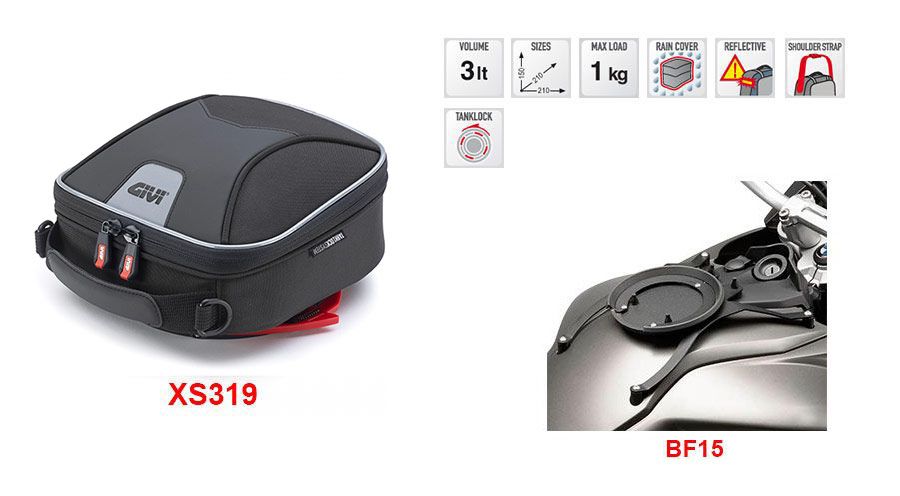 BMW F650GS (08-12), F700GS & F800GS (08-18) Tankrucksack XS319