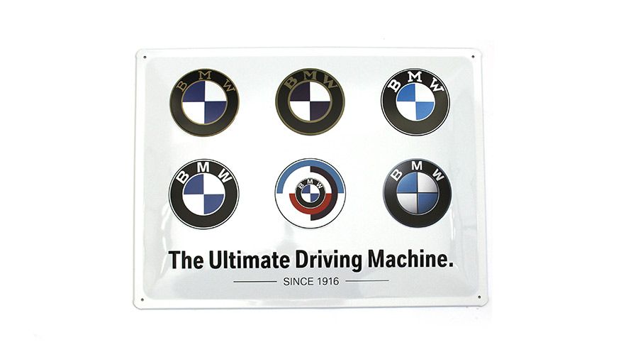 BMW C 600 Sport Blechschild BMW - Logo Evolution