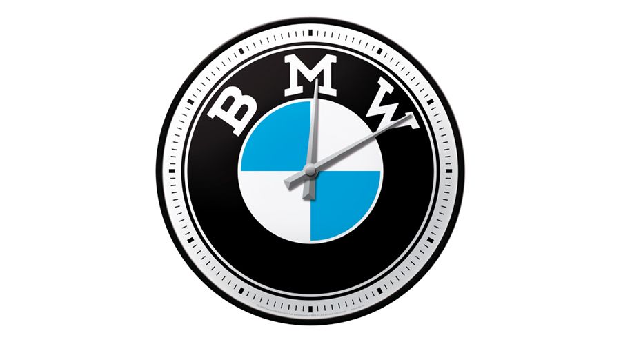 BMW R 80 Modelle Wanduhr BMW - Logo
