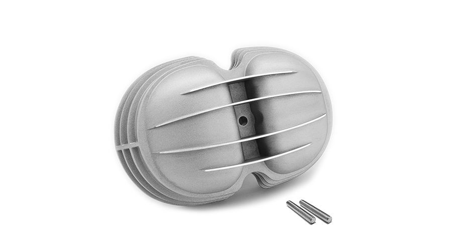 BMW R 100 Modelle Ventildeckel Klassische Optik mit polierten Rippen, 4 Rippen