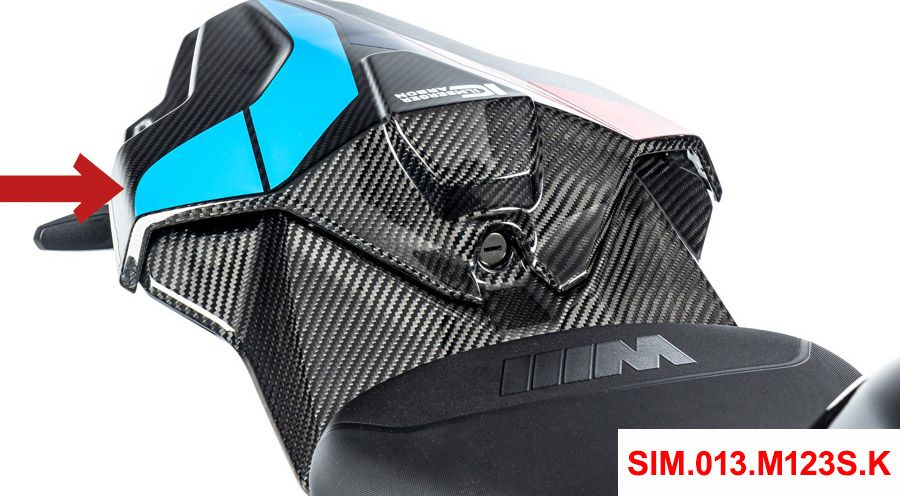 BMW S1000RR (2019- ) Einmann-Heckverkleidung oben