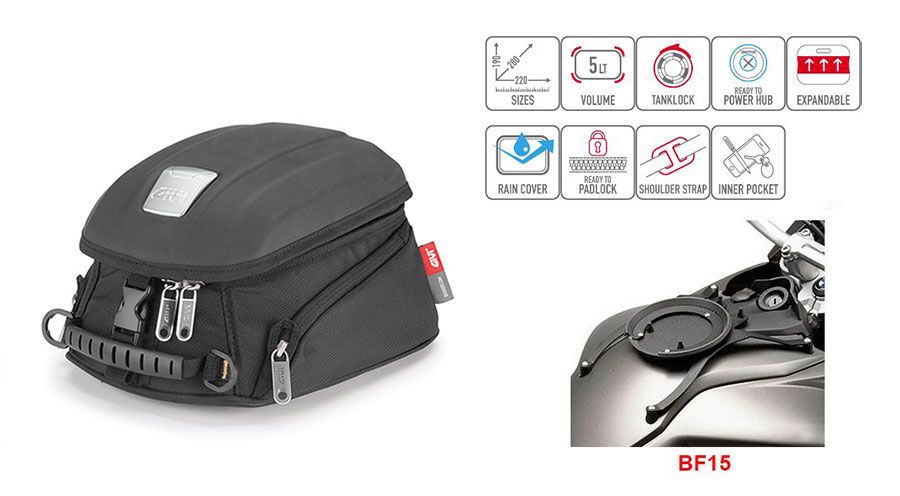 BMW F650GS (08-12), F700GS & F800GS (08-18) Tankrucksack MT505
