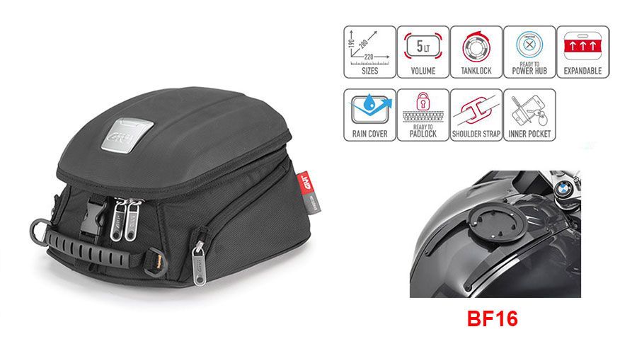 BMW F800S, F800ST & F800GT Tankrucksack MT505