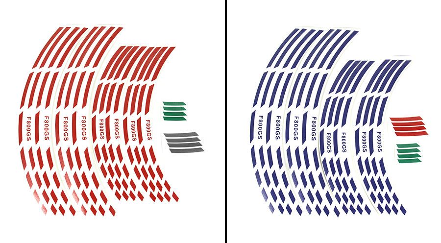 BMW F800GS (2024- ), F900GS & F900GS Adv Felgenrandaufkleber F800GS