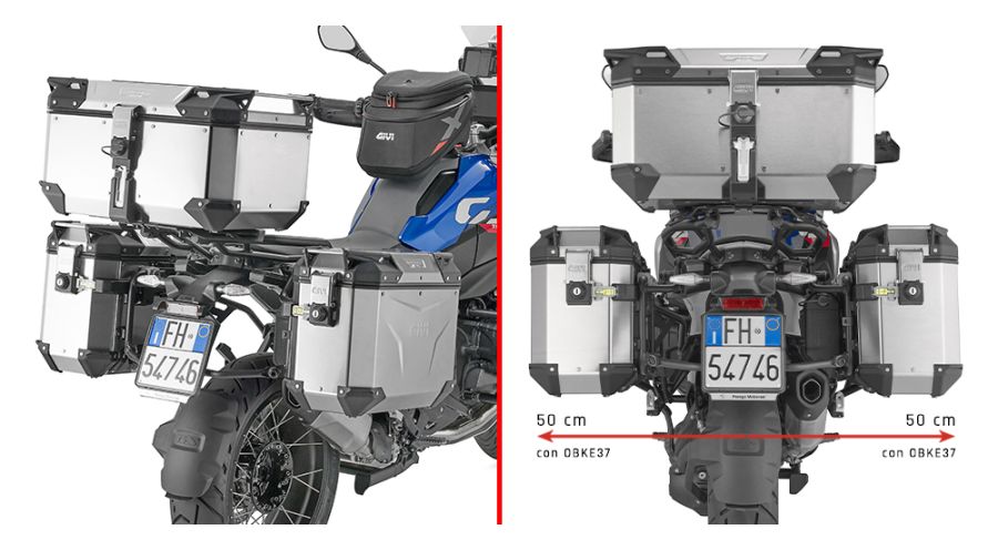 BMW R1300GS Seitenkofferhalterung für Trekker Outback