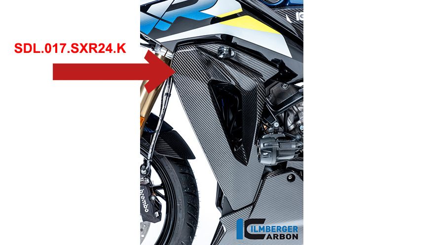 BMW S 1000 XR (2020- ) Carbon Seitendeckel an der Kühlerverkleidung