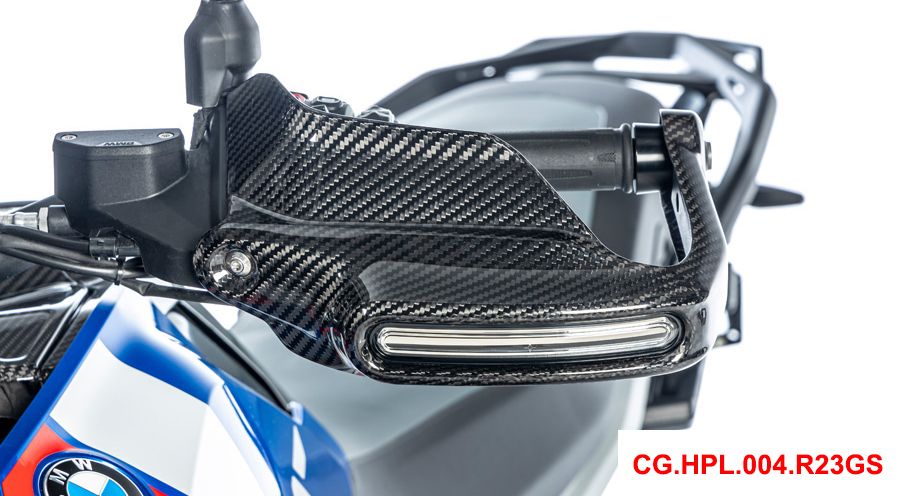 BMW R1300GS & Adventure Carbon Handprotektoren groß mit Blinkeraufnahme
