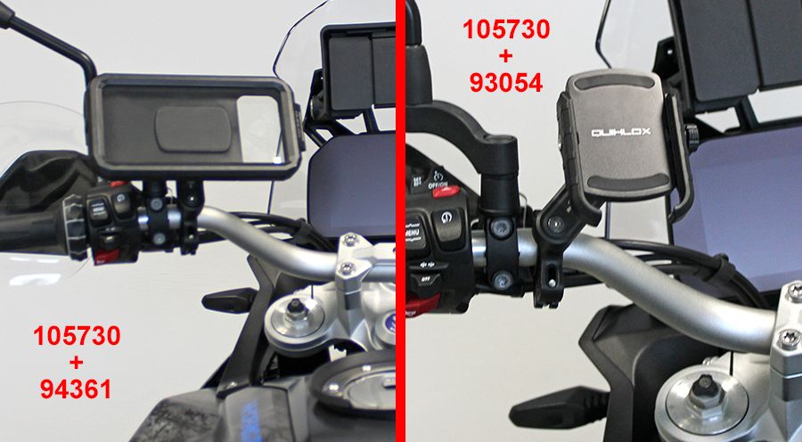 BMW R1200RT (2005-2013) Smartphone-Halterung Quiklox für Motorradlenker