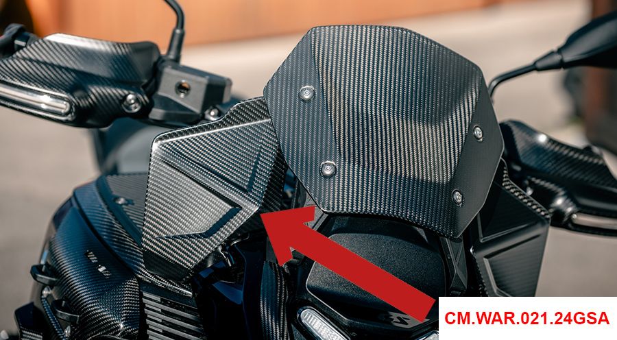 BMW R1300GS & Adventure Carbon Windabweiser am Cockpit