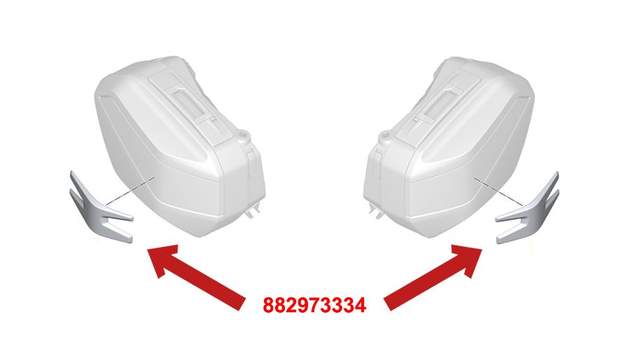 BMW R1300RT Schutzleisten für Tourenkoffer