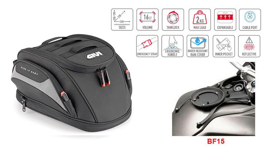 BMW F650GS (08-12), F700GS & F800GS (08-18) Tankrucksack Easy-T