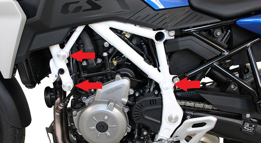 BMW F450GS Rahmenabdeckkappen