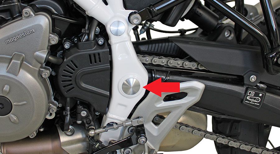 BMW F450GS Schwingenlagerabdeckung