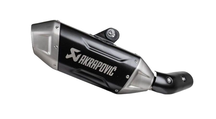 BMW F450GS Akrapovic Edelstahl Black Schalldämpfer