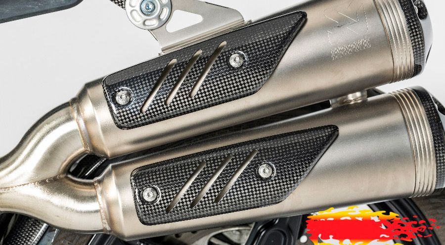BMW R nine T Carbon Auspuffhitzeschutz