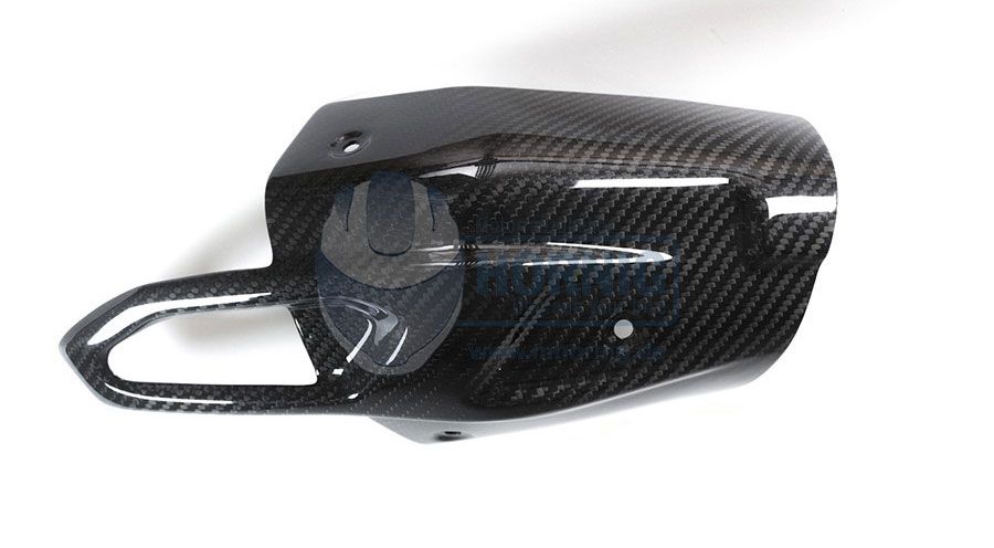 BMW S 1000 XR (2015-2019) Carbon Hitzeschutz Auspuff - unten