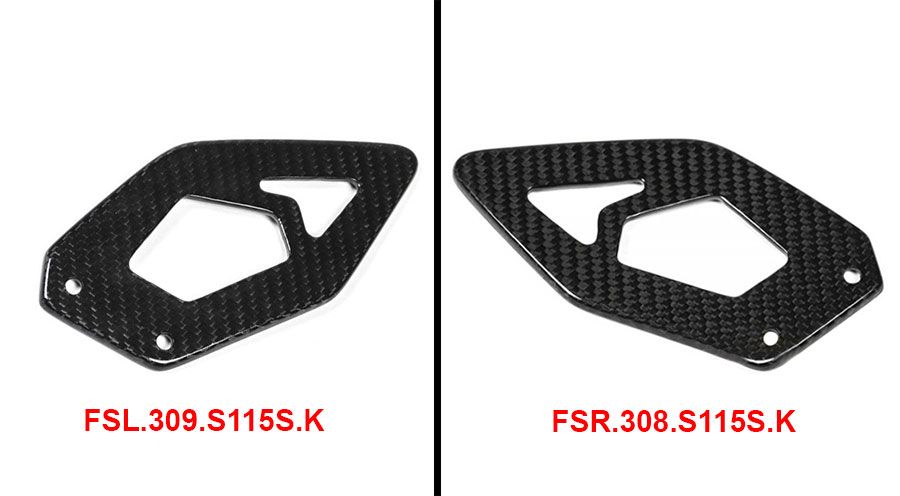 BMW S1000RR (2009-2018) Carbon Fersenschutz