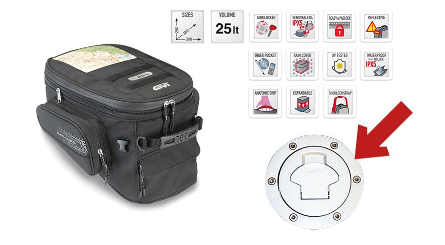 BMW R1200ST Tankrucksack UT810 mit Schloss