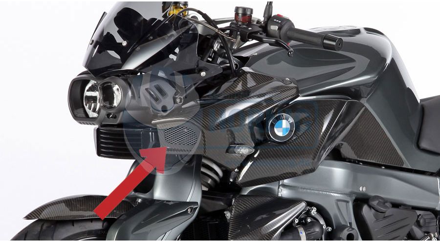 BMW K1300R Carbon Luftführung