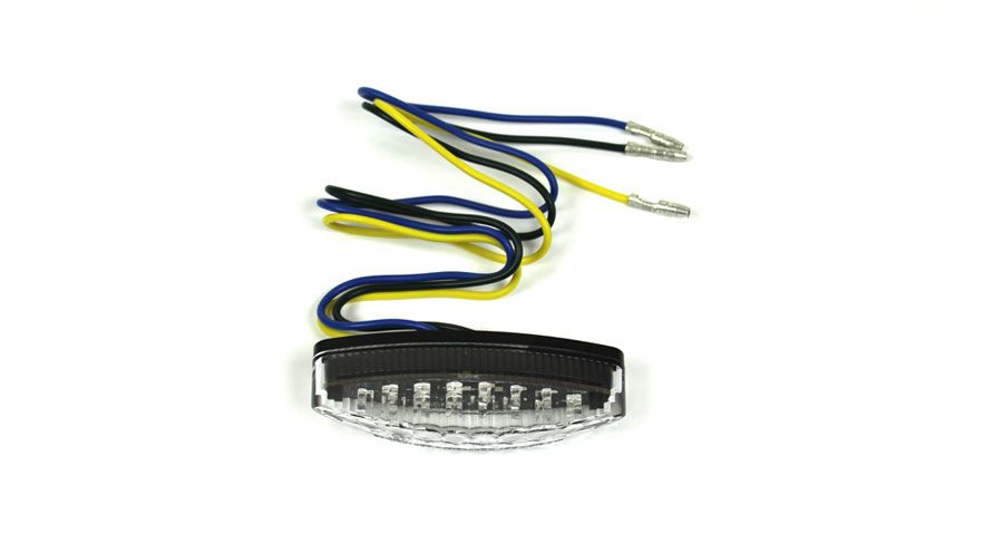 Weißes Mini-LED-Rücklicht für BMW R850R, R1100R, R1150R & Rockster