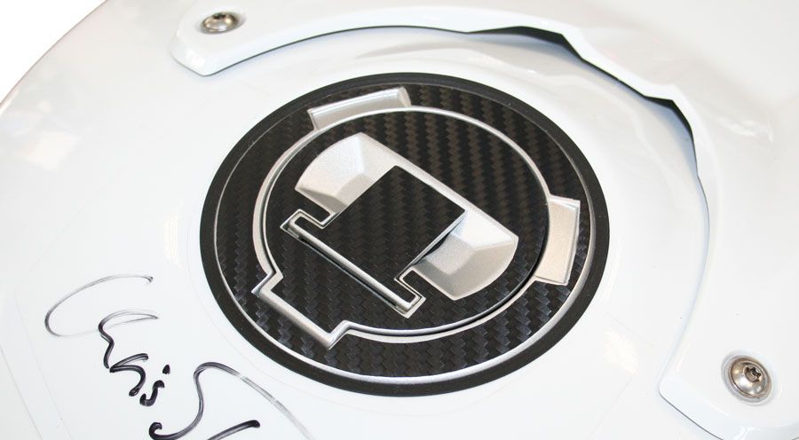 BMW K1300R Tankstutzen-Pad 3D-CarbonLook