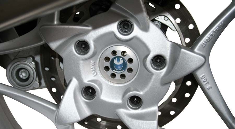 BMW R1200S & HP2 Sport Radachsabdeckung m. Emblem