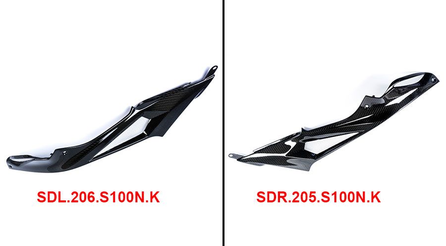 BMW S1000R (2014-2020) Seitendeckel am Tank