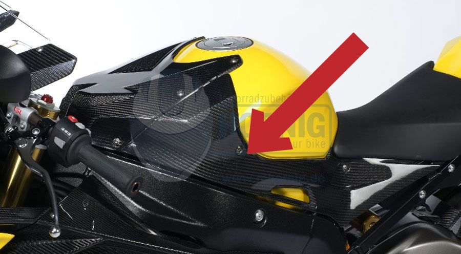 BMW S1000RR (2009-2018) Seitendeckel am Tank