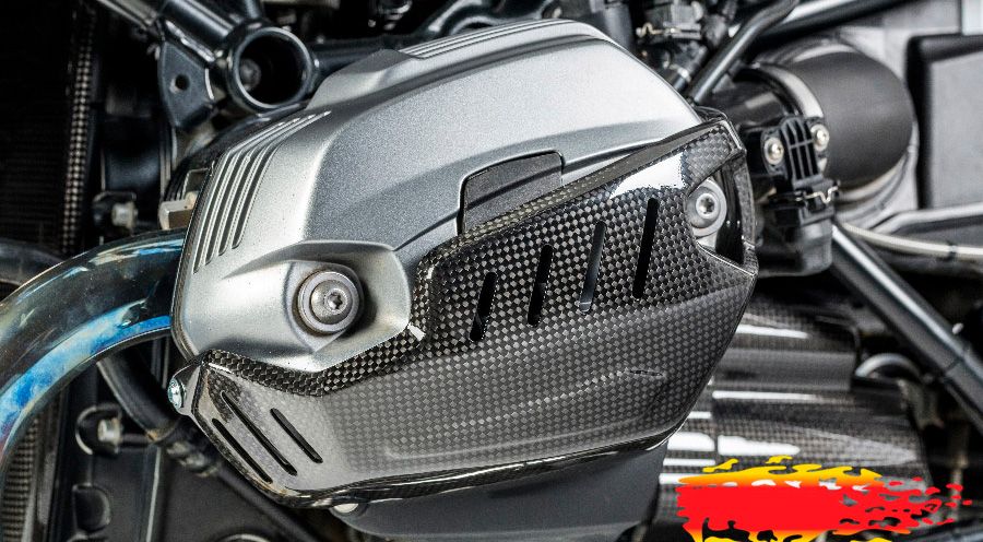 BMW R nine T Carbon Ventildeckelabdeckung links