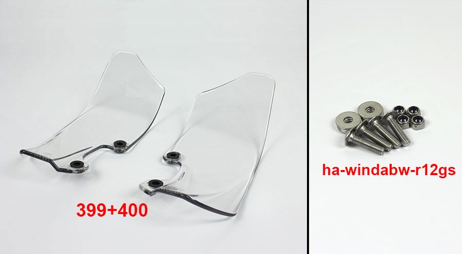 BMW R1200GS (04-12), R1200GS Adv (05-13) & HP2 Windabweiser transparent