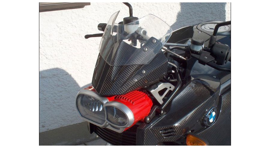 BMW K1300R Aufbau Windschild